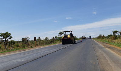 BR 354 obras de recuperação deve consumir cerca de 30 milhões de reais para corrigir obra mão feita.